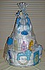 "GOT MILK?" 3 Tier Blue Diaper Cake